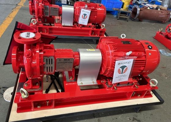 Bomba de sucção de 100 GPM Acionada por motor elétrico Bomba de incêndio UL