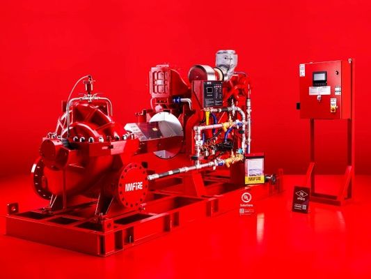UL FM Motor Diesel Pump Set de bomba de incêndio de caixa horizontal dividida