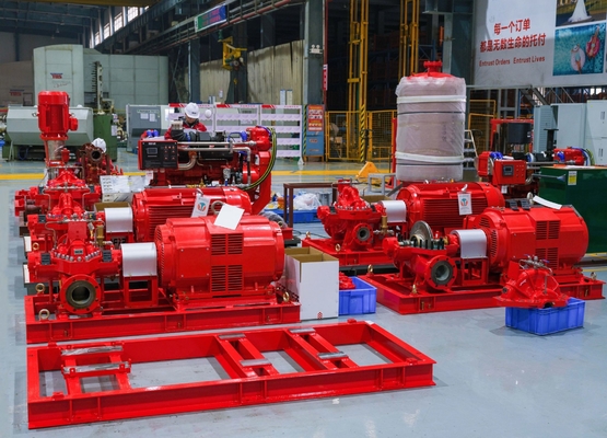 Água doce/Água do mar UL FM Bomba de incêndio Diesel Potência de espera 29kw-772kw para proteção contra incêndio 3500GPM