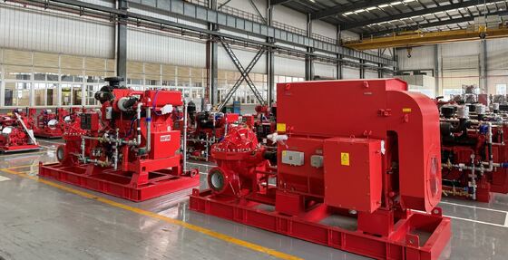 SCF200-150-640 Motor Diesel Acionado Pomba de Incêndio Split Case 3000 GPM, Certificado UL/FM