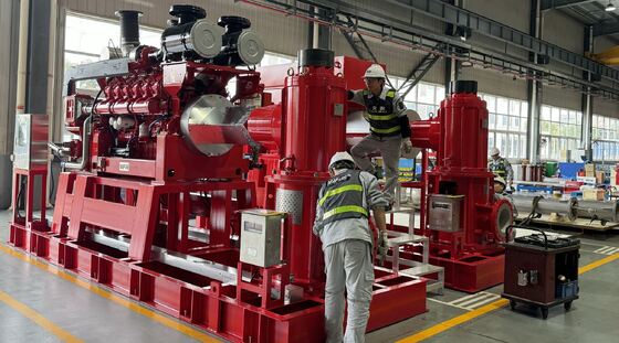 Bomba de incêndio acionada por motor diesel de turbina vertical 250VTP950-38 | Certificado UL/FM, 232–731 HP 3000GPM