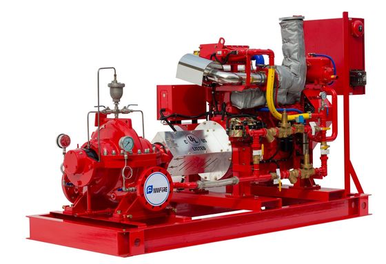 5000GPM 174PSI Motor Diesel UL FM Split Case Fire Pump Com Controlador Tornatech Motor Diesel Acionado Pomba de Incêndio